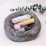 Genuine Labradorite Blue Flame Bowl - 1 of a Kind - Image 5