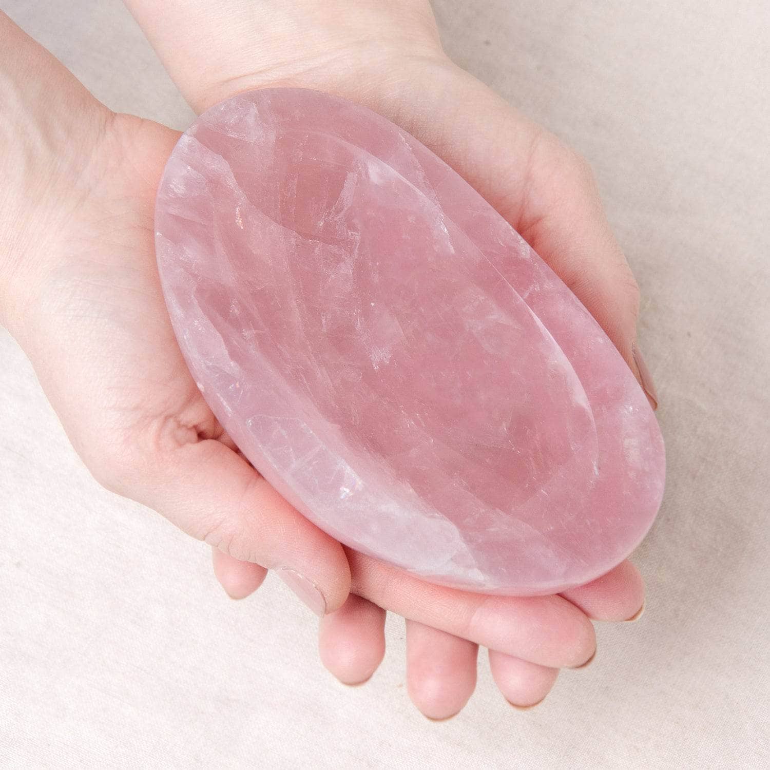 TR-BOWL-RQ2-mi-1-1 Rose Quartz Crystal Bowls- 1 of a Kind - Image 2