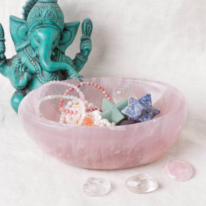 Rose Quartz Crystal Bowls- 1 of a Kind - Image 45