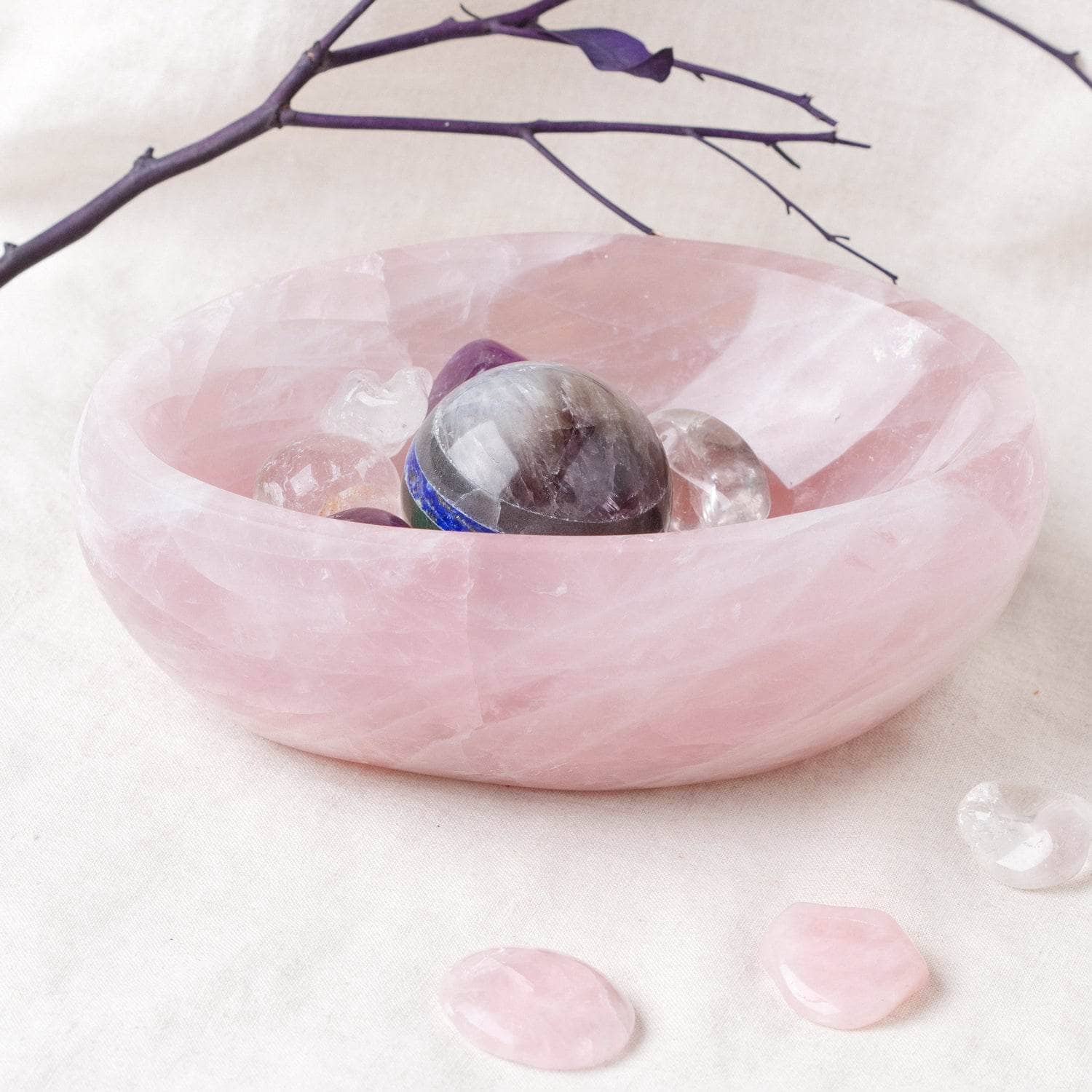 TR-BOWL-RQ2-mi-13-2 Rose Quartz Crystal Bowls- 1 of a Kind - Image 49