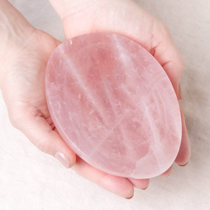 Rose Quartz Crystal Bowls- 1 of a Kind - Image 5