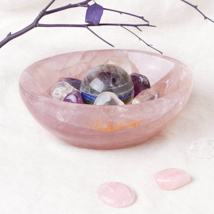 Rose Quartz Crystal Bowls- 1 of a Kind - Image 10