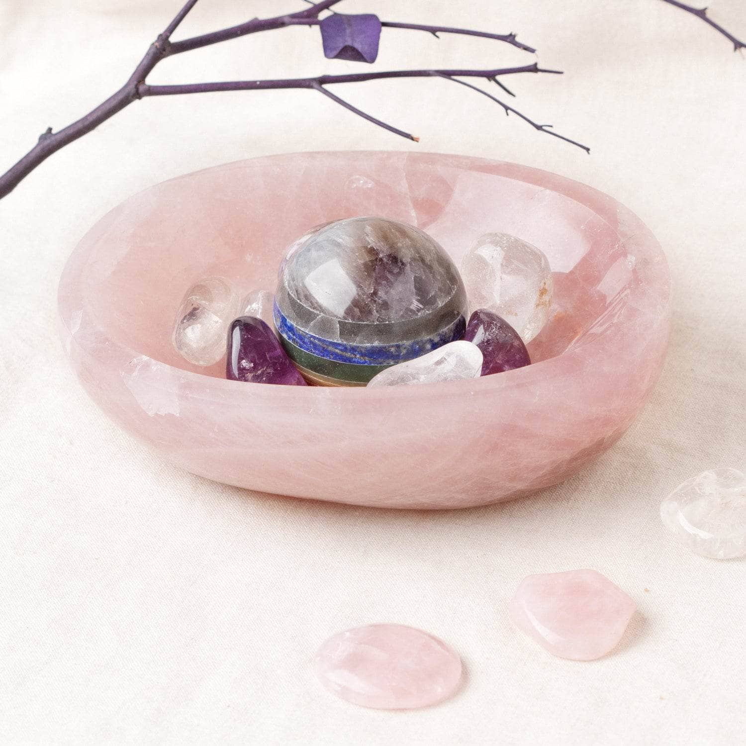 TR-BOWL-RQ2-mi-4-3 Rose Quartz Crystal Bowls- 1 of a Kind - Image 14