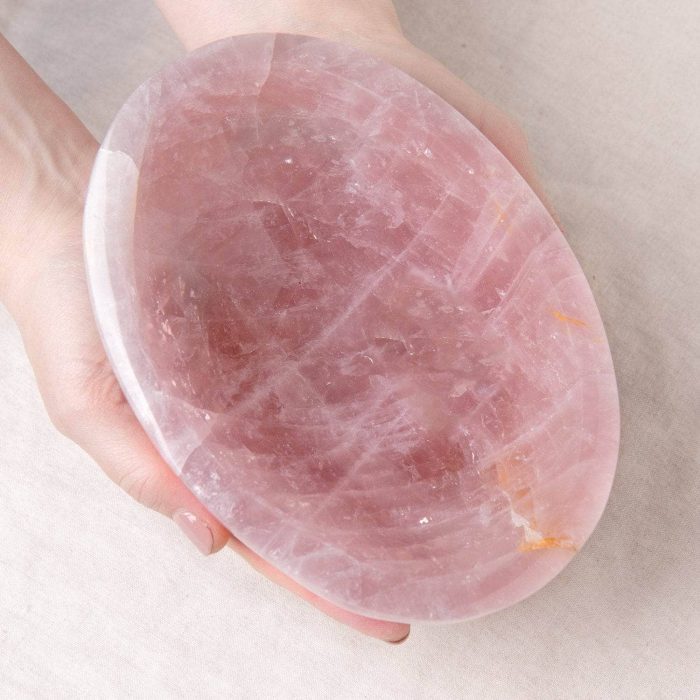 Rose Quartz Crystal Bowls- 1 of a Kind - Image 17