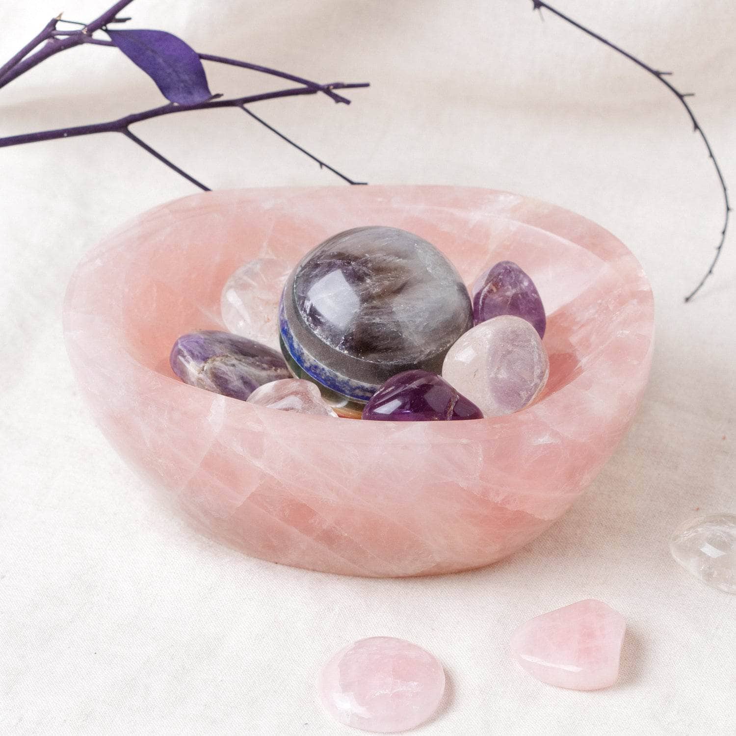 TR-BOWL-RQ2-mi-6-3 Rose Quartz Crystal Bowls- 1 of a Kind - Image 22