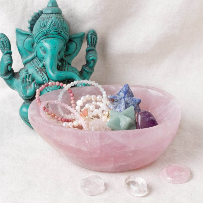 Rose Quartz Crystal Bowls- 1 of a Kind - Image 26