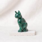Genuine Malachite Cats - Hand Carved - 1 of a Kind - Image 19