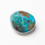 Rare Peruvian Chrysocolla Palm Stone - Image 7