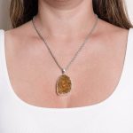 Citrine Druzy Pendant Necklace - Image 11