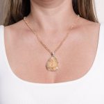 Citrine Druzy Pendant Necklace - Image 7