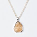 Citrine Druzy Pendant Necklace - Image 8
