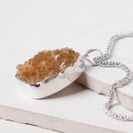 Citrine Druzy Pendant Necklace - Image 14