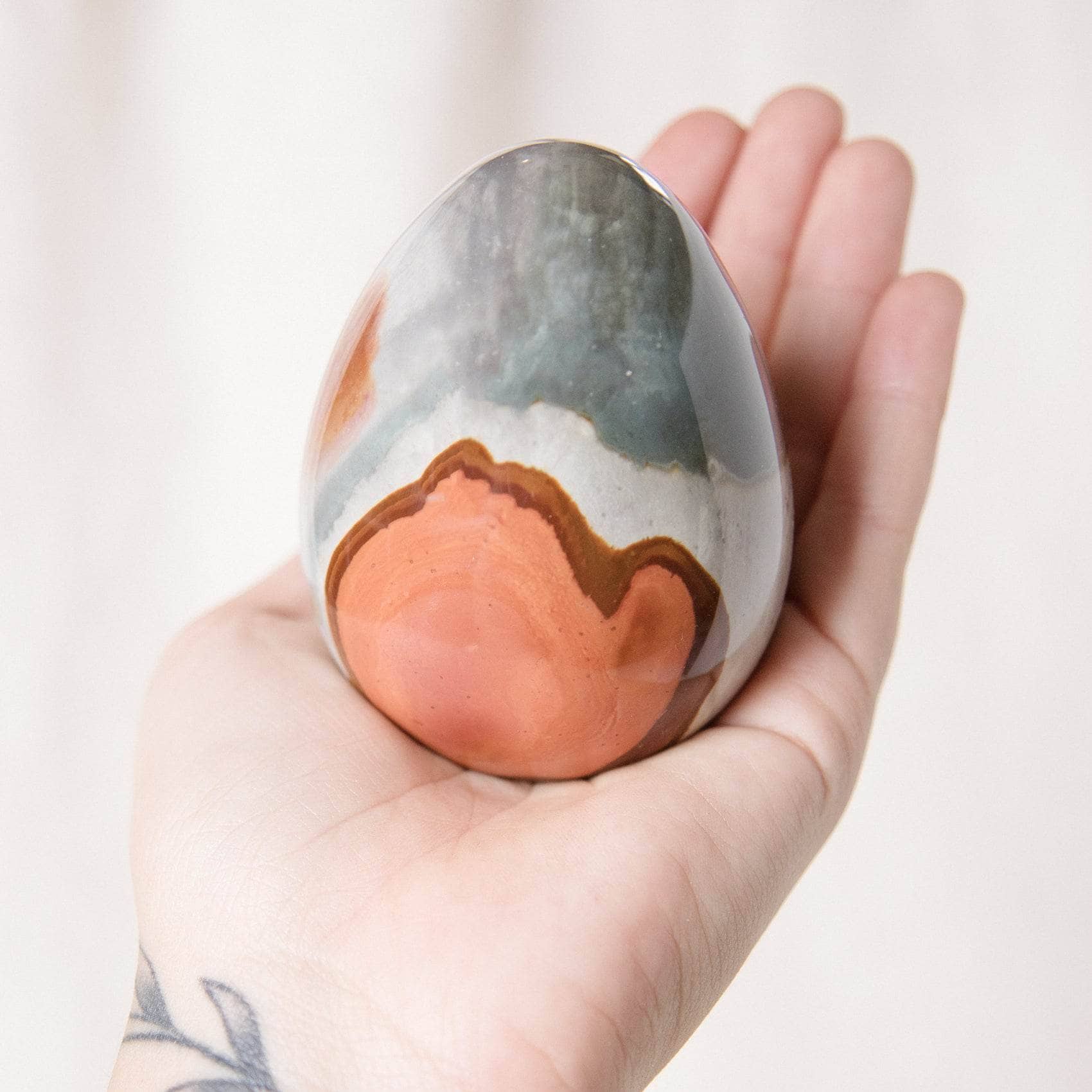 TR-EGG-PCJ-MI-8-2 Polychrome Jasper Eggs - AAA Premium Quality - Image 29