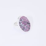 Rare Eudialyte Druzy Oval Adjustable Ring - Image 3