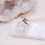 Rare Eudialyte Druzy Adjustable Teardrop Ring - Image 3