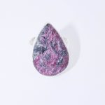 Rare Eudialyte Druzy Adjustable Teardrop Ring - Image 12