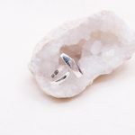 Rare Eudialyte Druzy Adjustable Teardrop Ring - Image 11