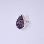 Rare Eudialyte Druzy Adjustable Teardrop Ring - Image 16