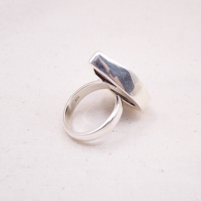 Rare Eudialyte Druzy Adjustable Teardrop Ring - Image 15