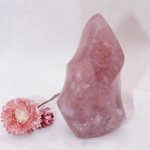 Rose Quartz Flame Crystals - 1 of a Kind