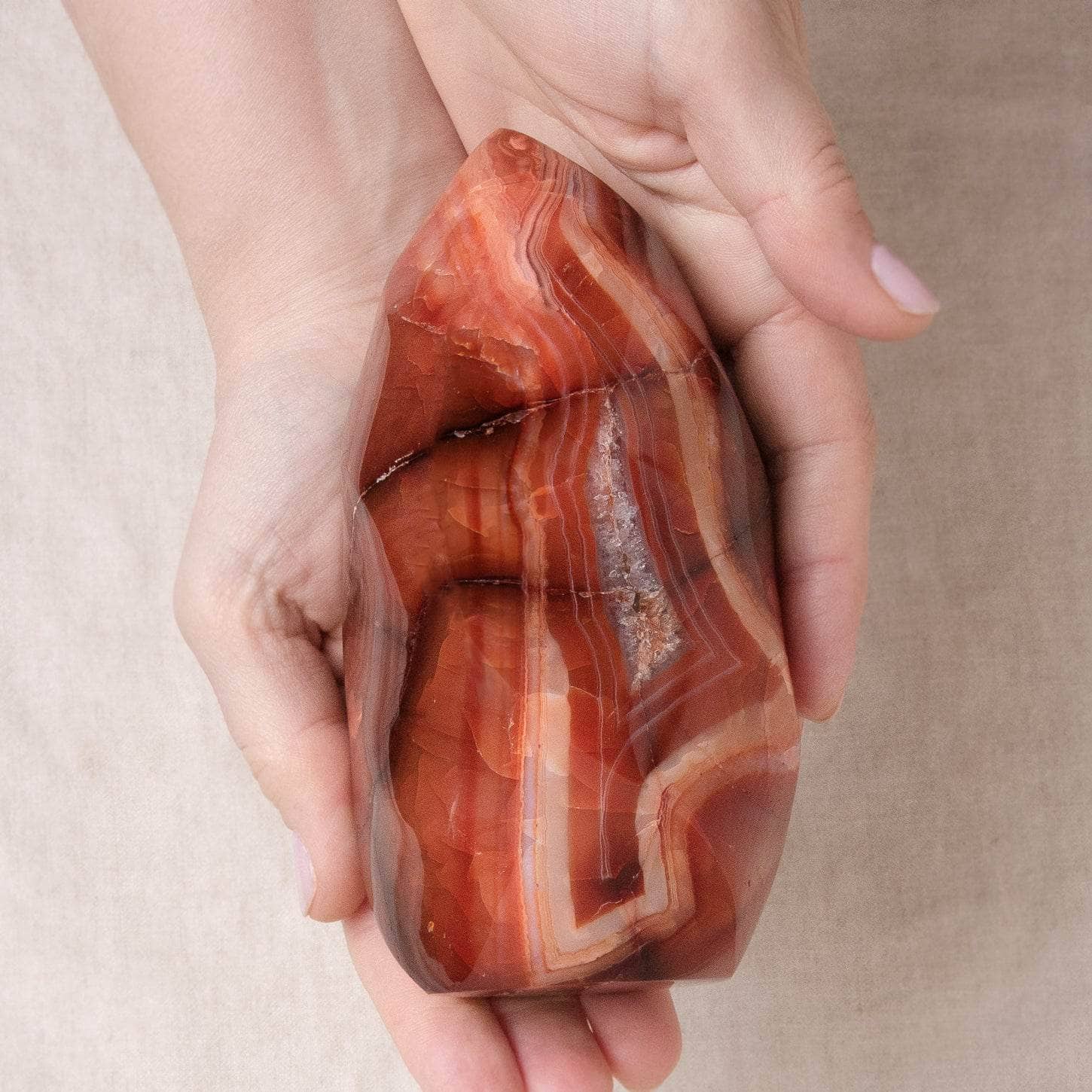 TR-F14-CAR-ml Carnelian Flame Crystal - 1 of a Kind - Image 42