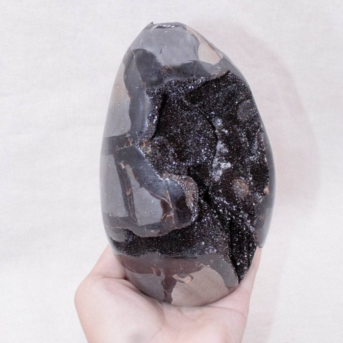 Rare Black Septarian Freeform Crystal - Image 11
