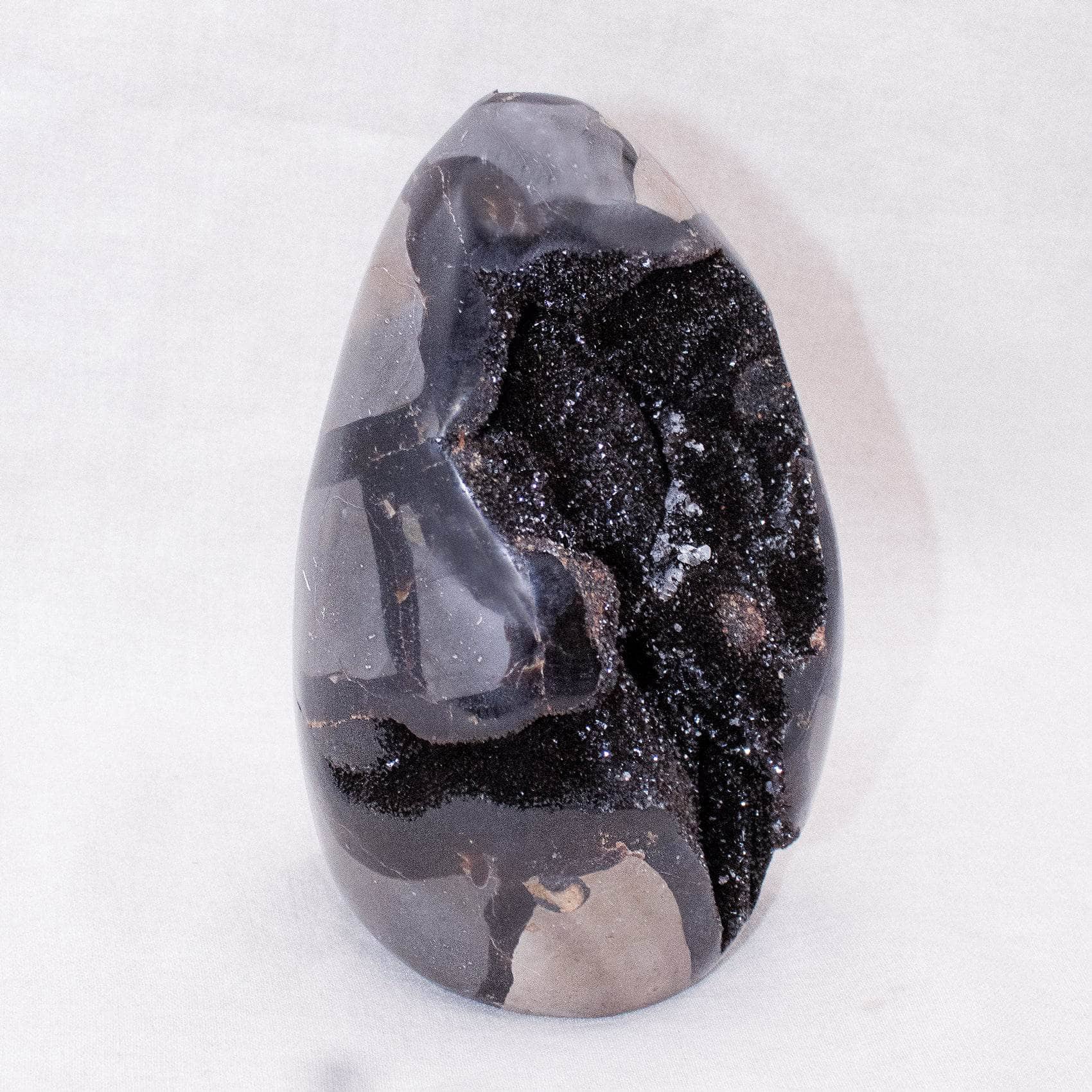 TR-FF-Sept-MI-3 Rare Black Septarian Freeform Crystal - Image 9