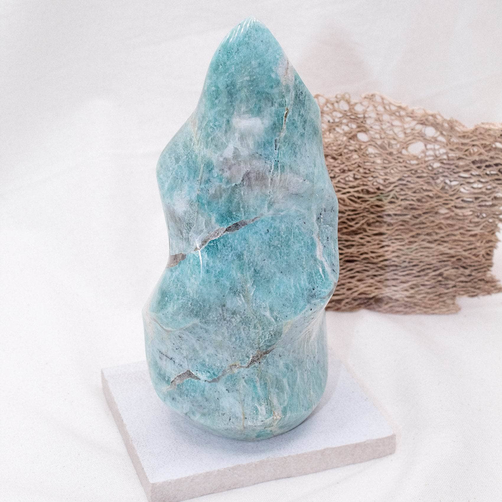 TR-FFF-AMZ-MI-1 Amazonite Crystal Flames - 1 of a Kind - Image 1