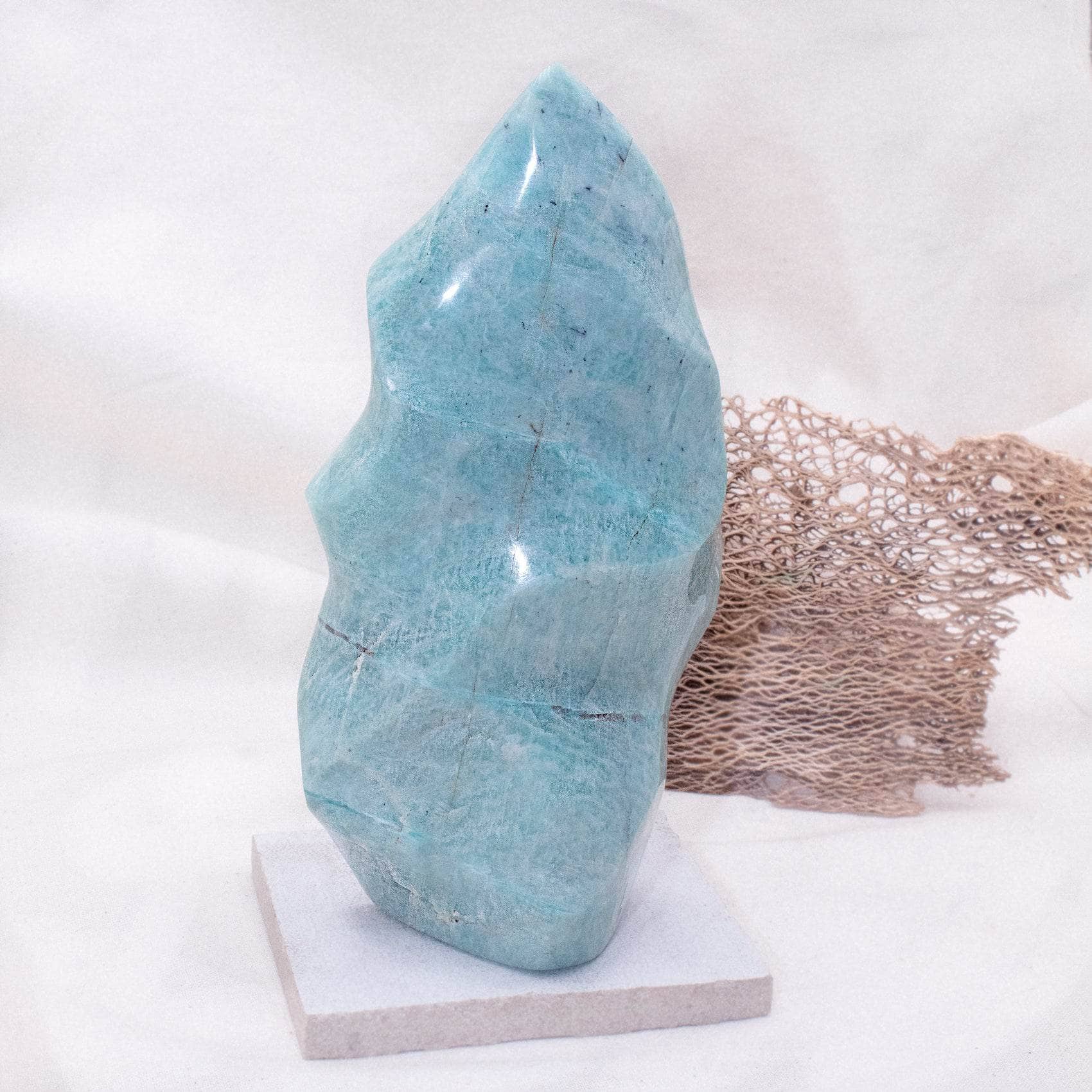 TR-FFF-AMZ-MI-2-1 Amazonite Crystal Flames - 1 of a Kind - Image 4