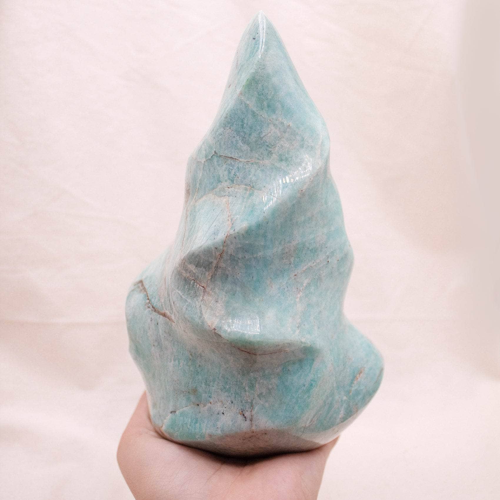 TR-FFF-AMZ-MI-9-4 Amazonite Crystal Flames - 1 of a Kind - Image 27
