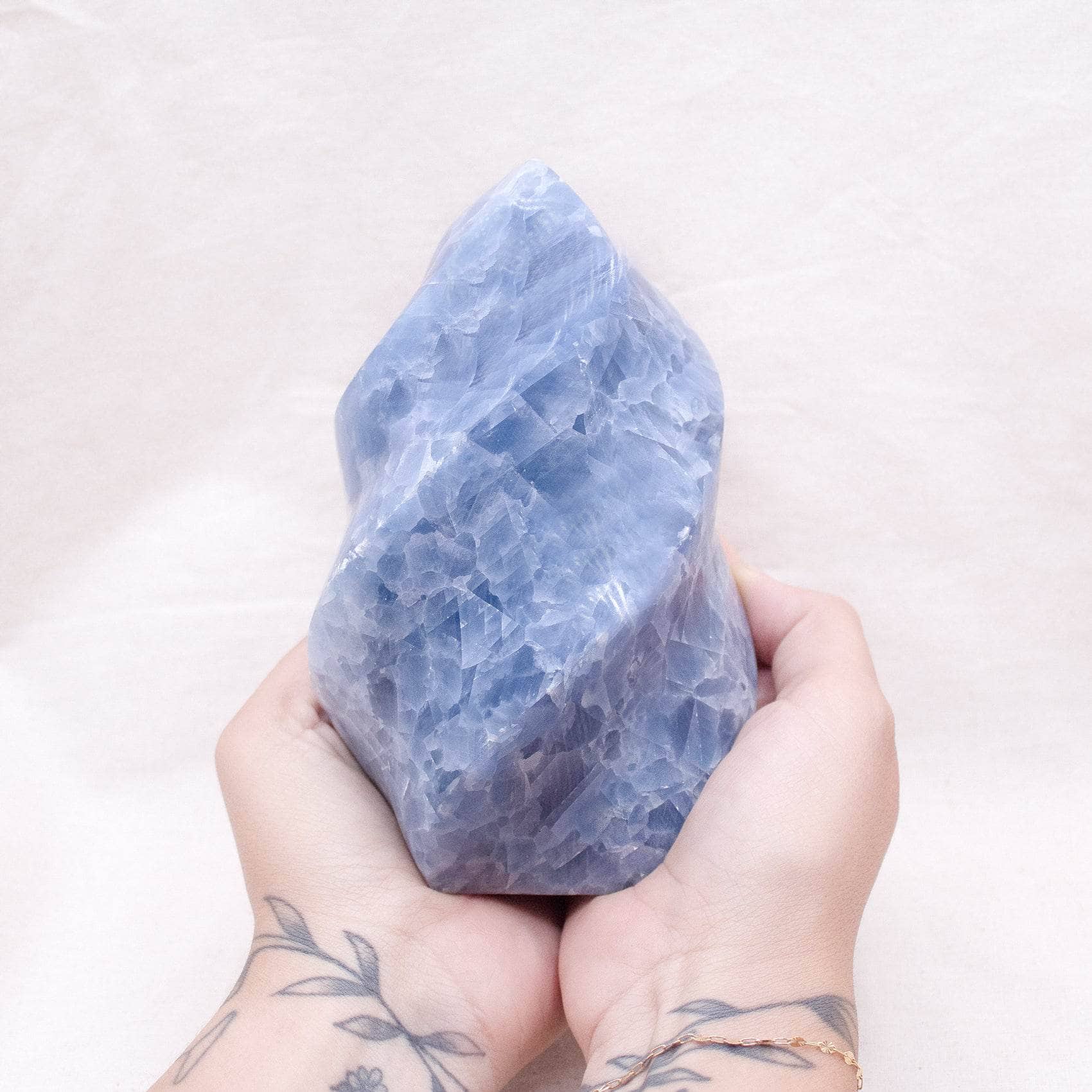 TR-FFF-BCAL-MI-2 Blue Calcite Crystals Flames - AAA Premium Quality - Image 4