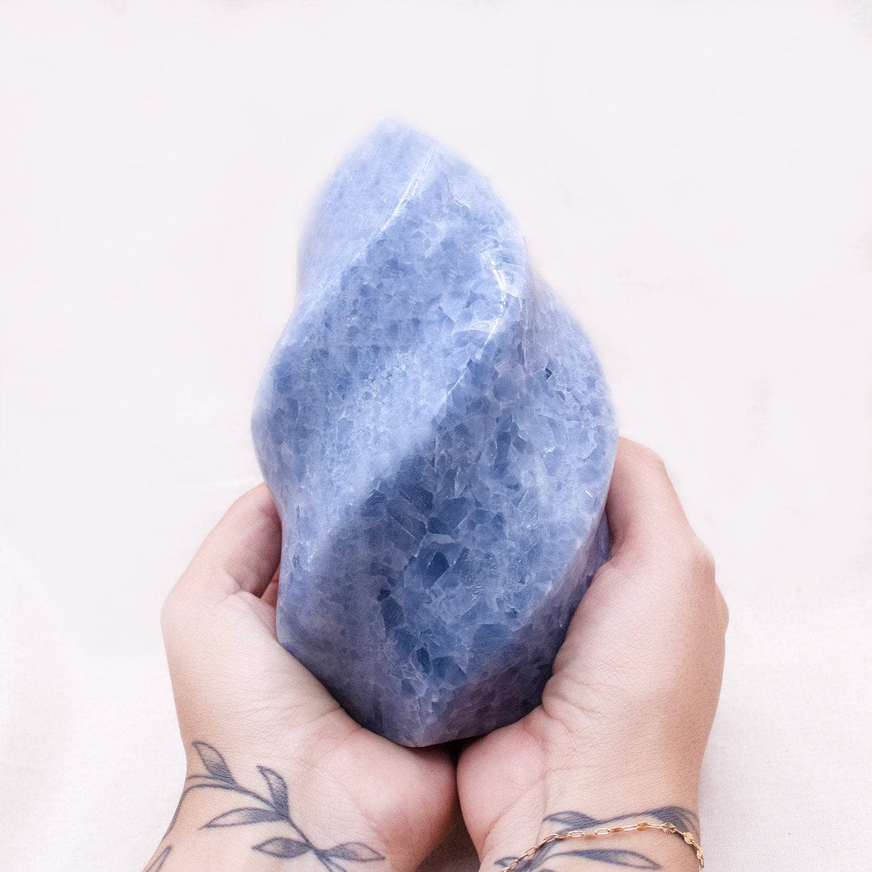 TR-FFF-BCAL-MI-3 Blue Calcite Crystals Flames - AAA Premium Quality - Image 7