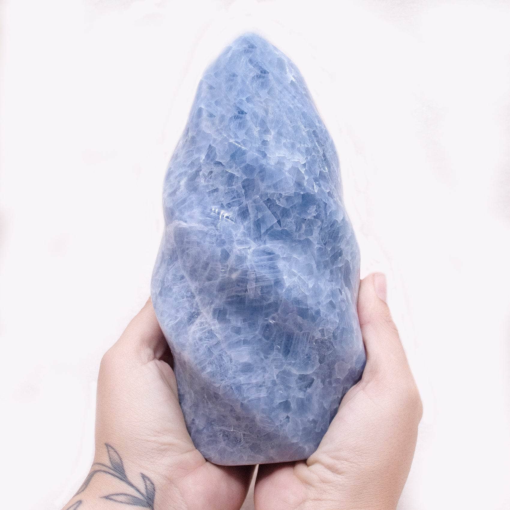 TR-FFF-BCAL-MI-8 Blue Calcite Crystals Flames - AAA Premium Quality - Image 22