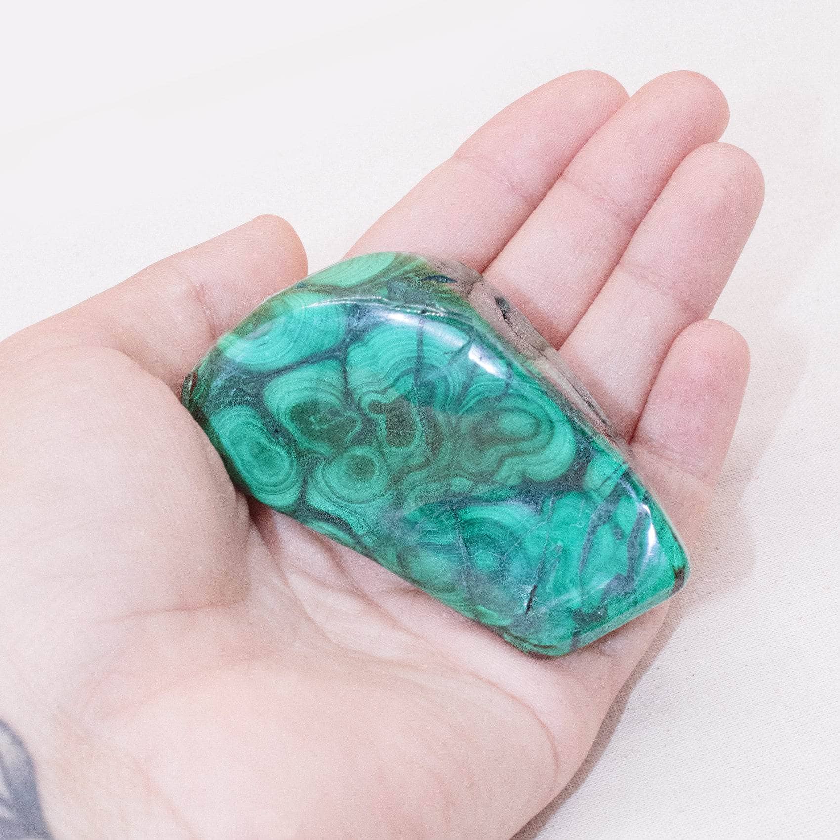 TR-FFFS-MAL-QE-12-2 Genuine Malachite Freeform Specimens - 1 of a Kind - Image 40