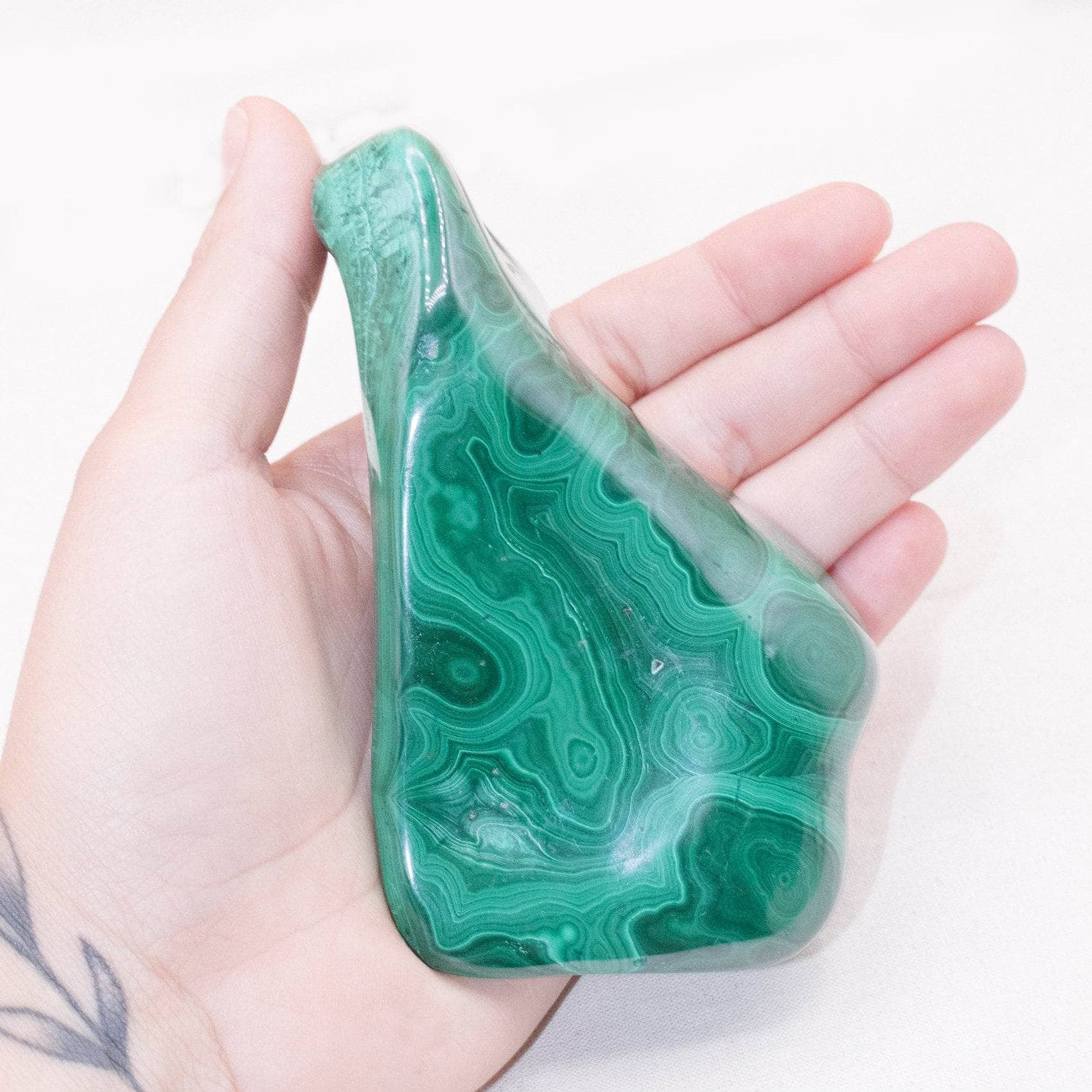 TR-FFFS-MAL-QE-14-1 Genuine Malachite Freeform Specimens - 1 of a Kind - Image 46