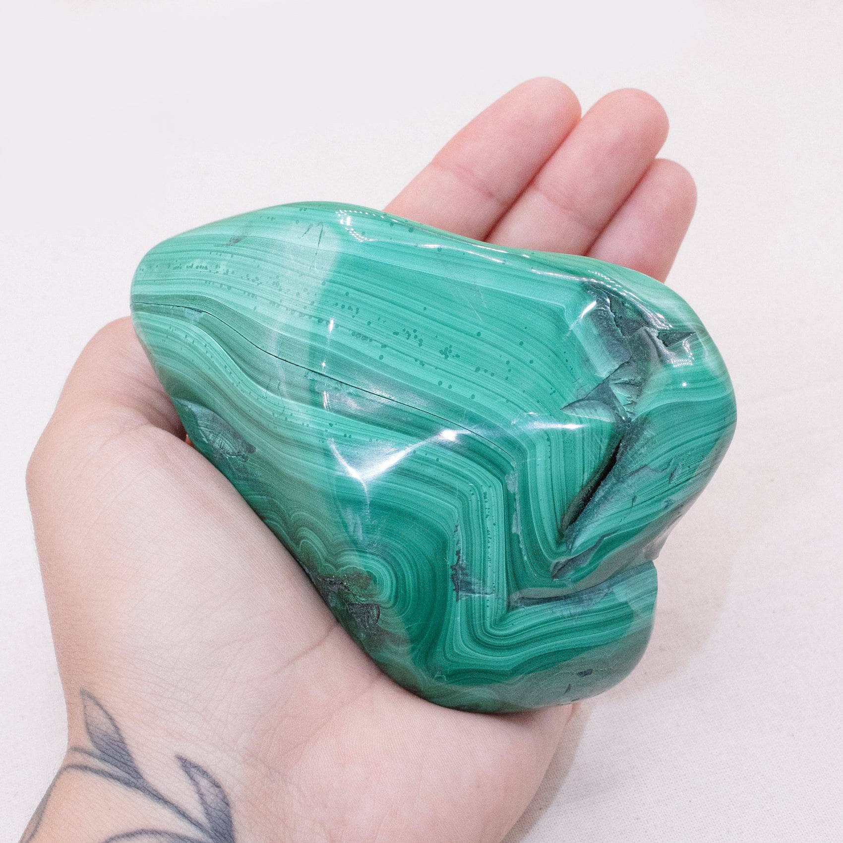 TR-FFFS-MAL-QE-15-1 Genuine Malachite Freeform Specimens - 1 of a Kind - Image 49