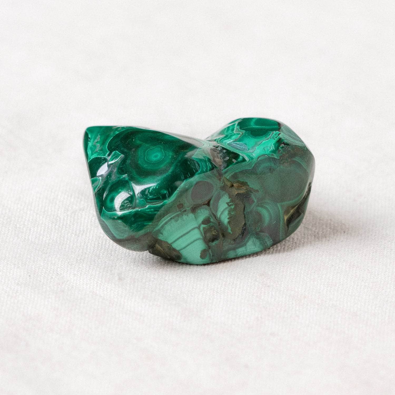 TR-FFFs-mal-QE-1-3 Genuine Malachite Freeform Specimens - 1 of a Kind - Image 6