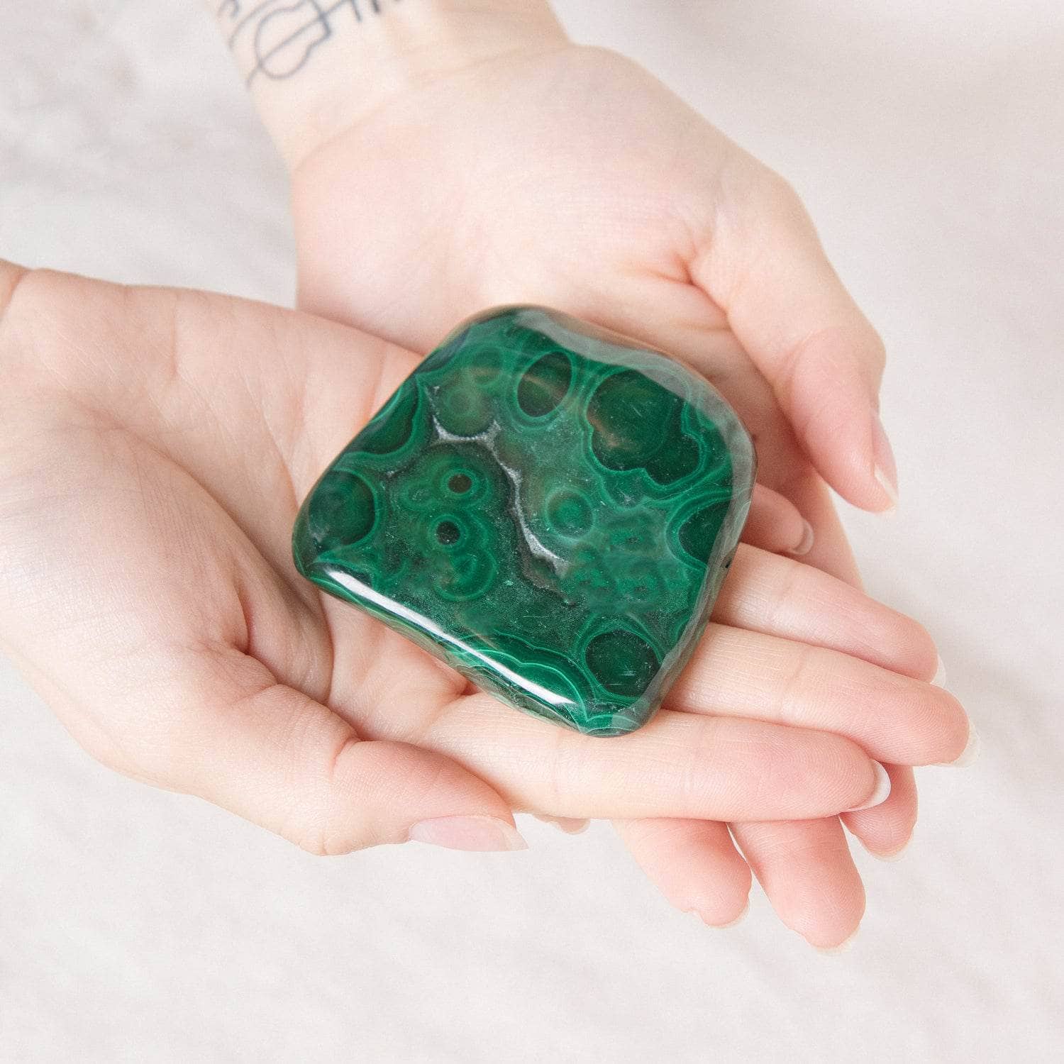TR-FFFs-mal-QE-2.00-2 Genuine Malachite Freeform Specimens - 1 of a Kind - Image 8