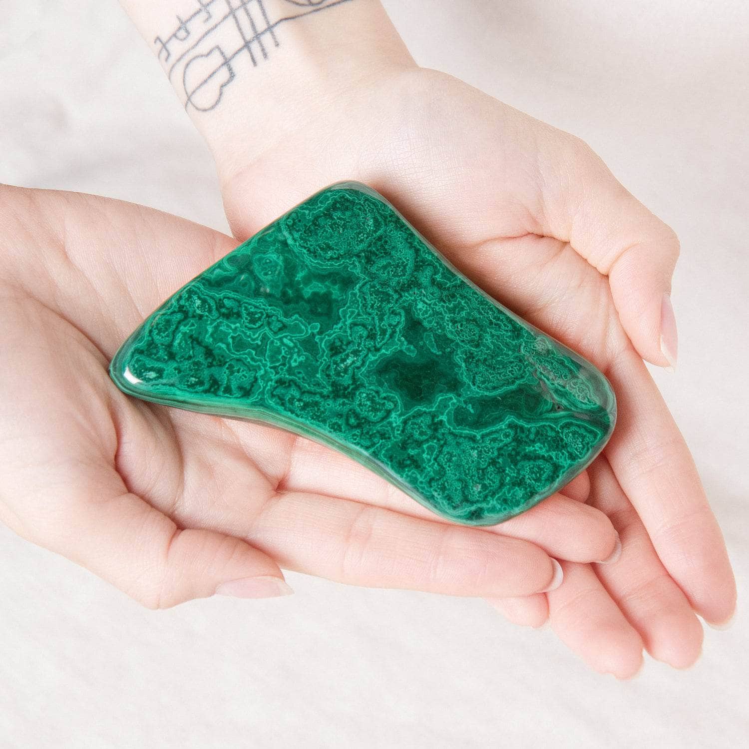 TR-FFFs-mal-QE-3.00 Genuine Malachite Freeform Specimens - 1 of a Kind - Image 12