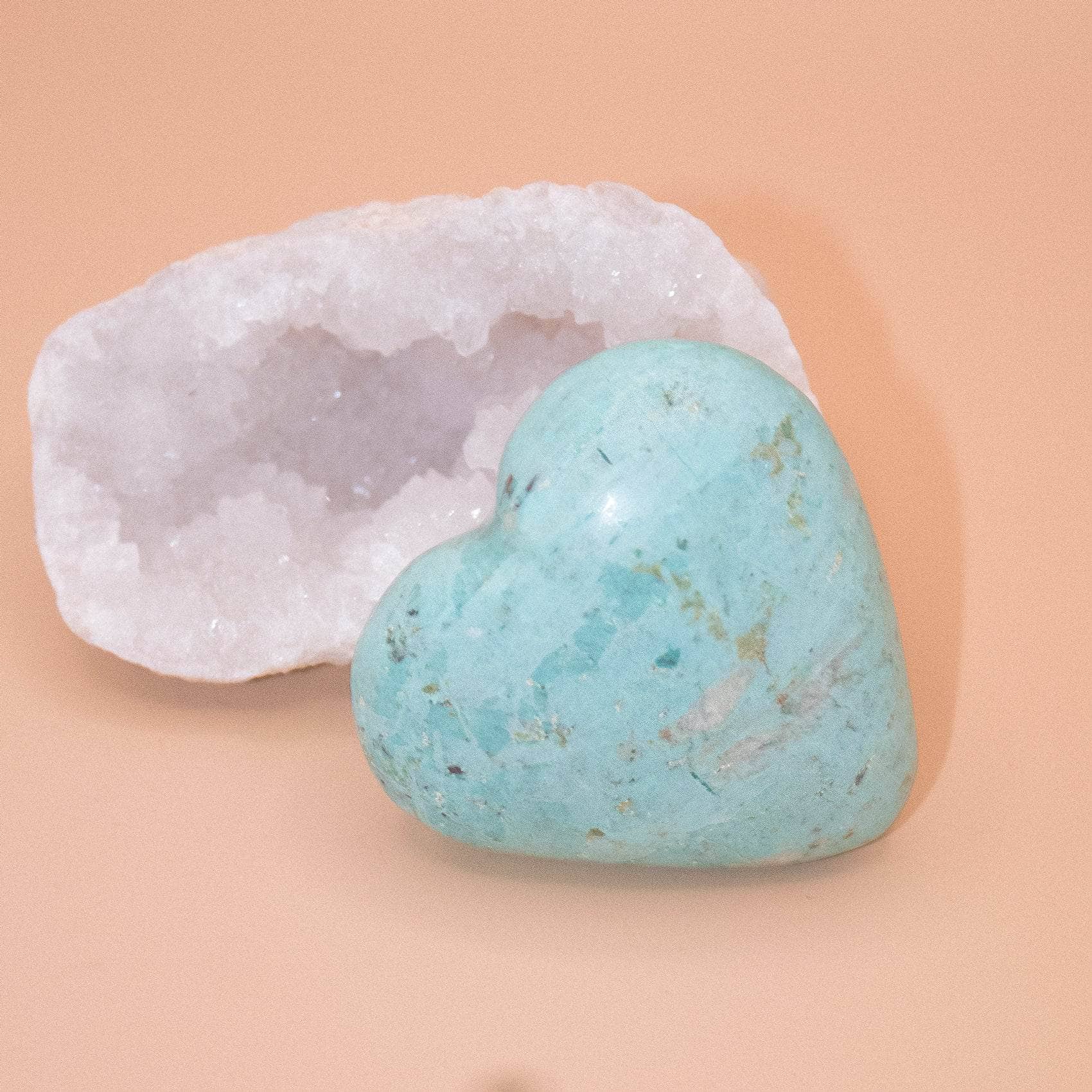 TR-FFH-TUR-13-1 Natural Peruvian Turquoise Hearts  - AAA Premium Quality - Image 12