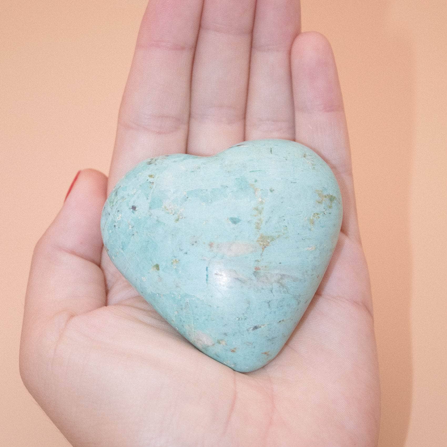 TR-FFH-TUR-13-2 Natural Peruvian Turquoise Hearts  - AAA Premium Quality - Image 11