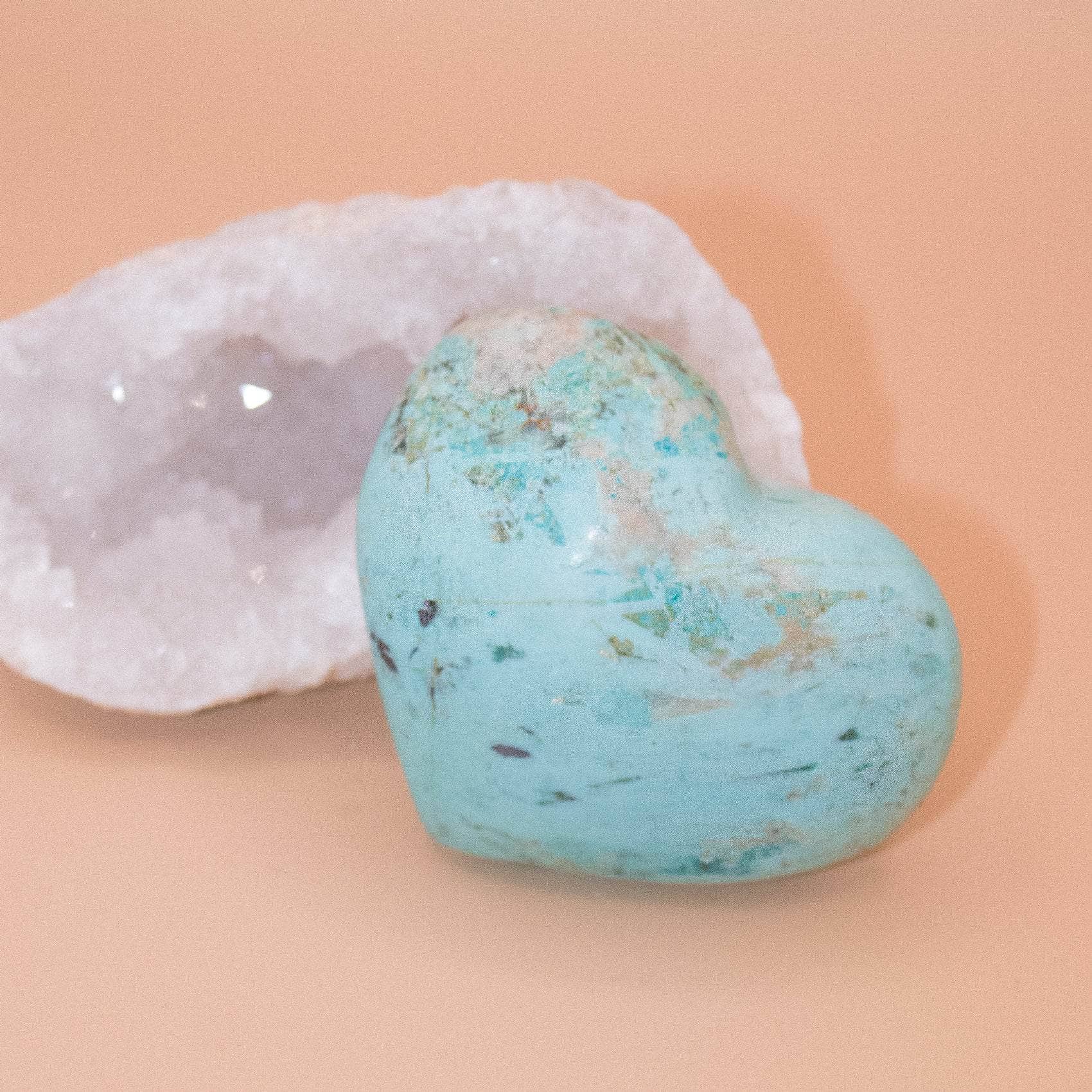 TR-FFH-TUR-17-1 Natural Peruvian Turquoise Hearts  - AAA Premium Quality - Image 24
