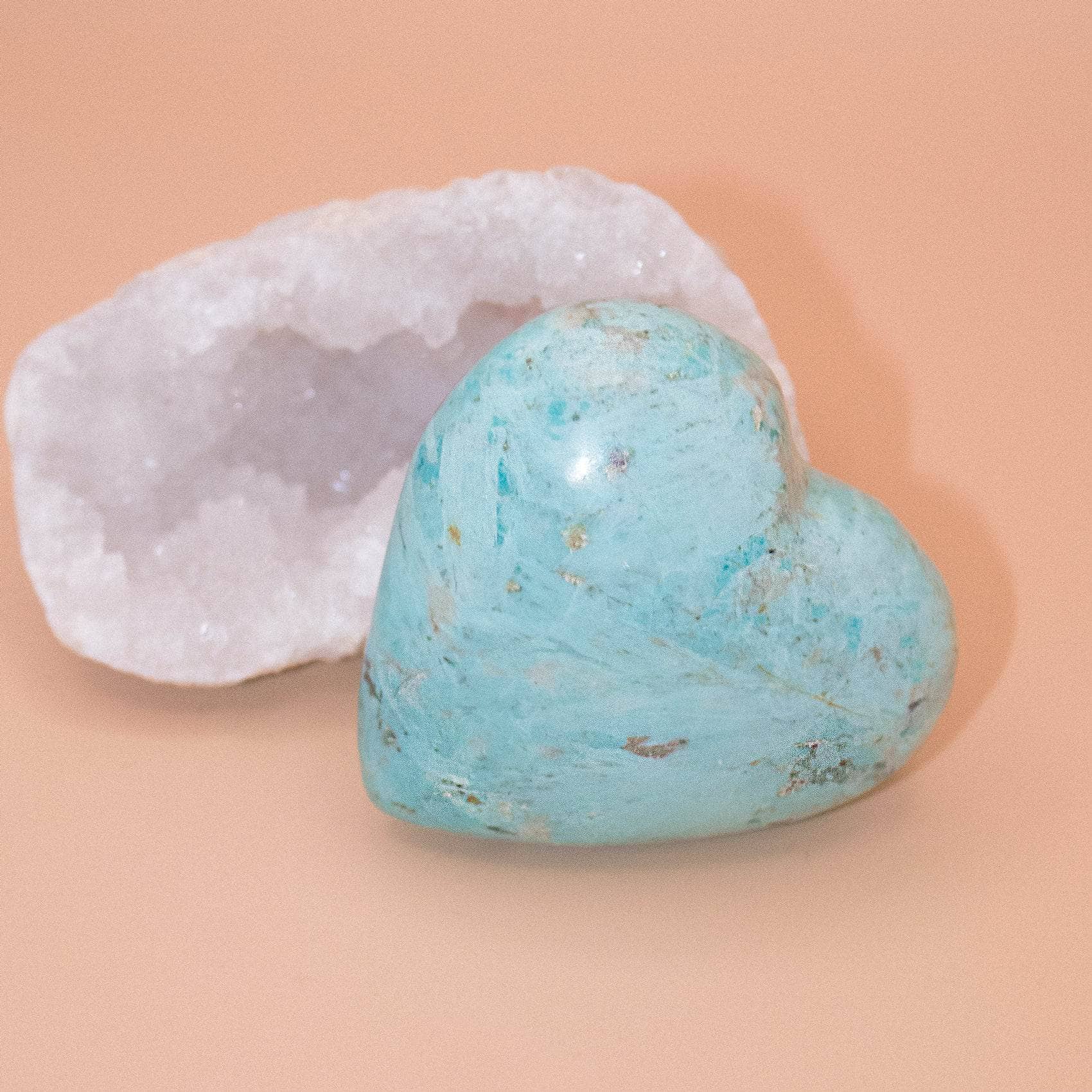 TR-FFH-TUR-19 Natural Peruvian Turquoise Hearts  - AAA Premium Quality - Image 30