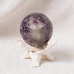 Lepidolite Sphere with Tripod - AAA Premium Quality - Image 4