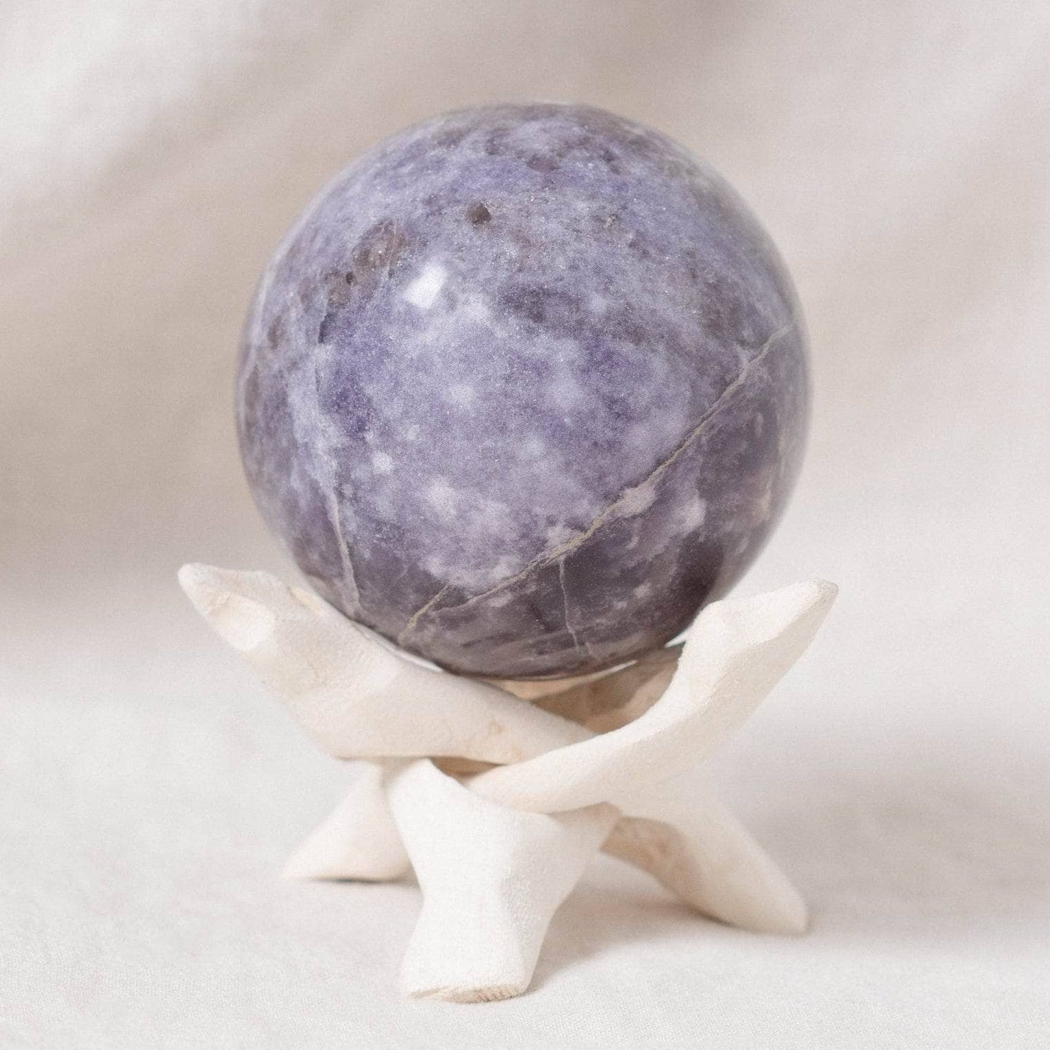 TR-FFS-Lep-ml-XL Lepidolite Sphere with Tripod - AAA Premium Quality - Image 11