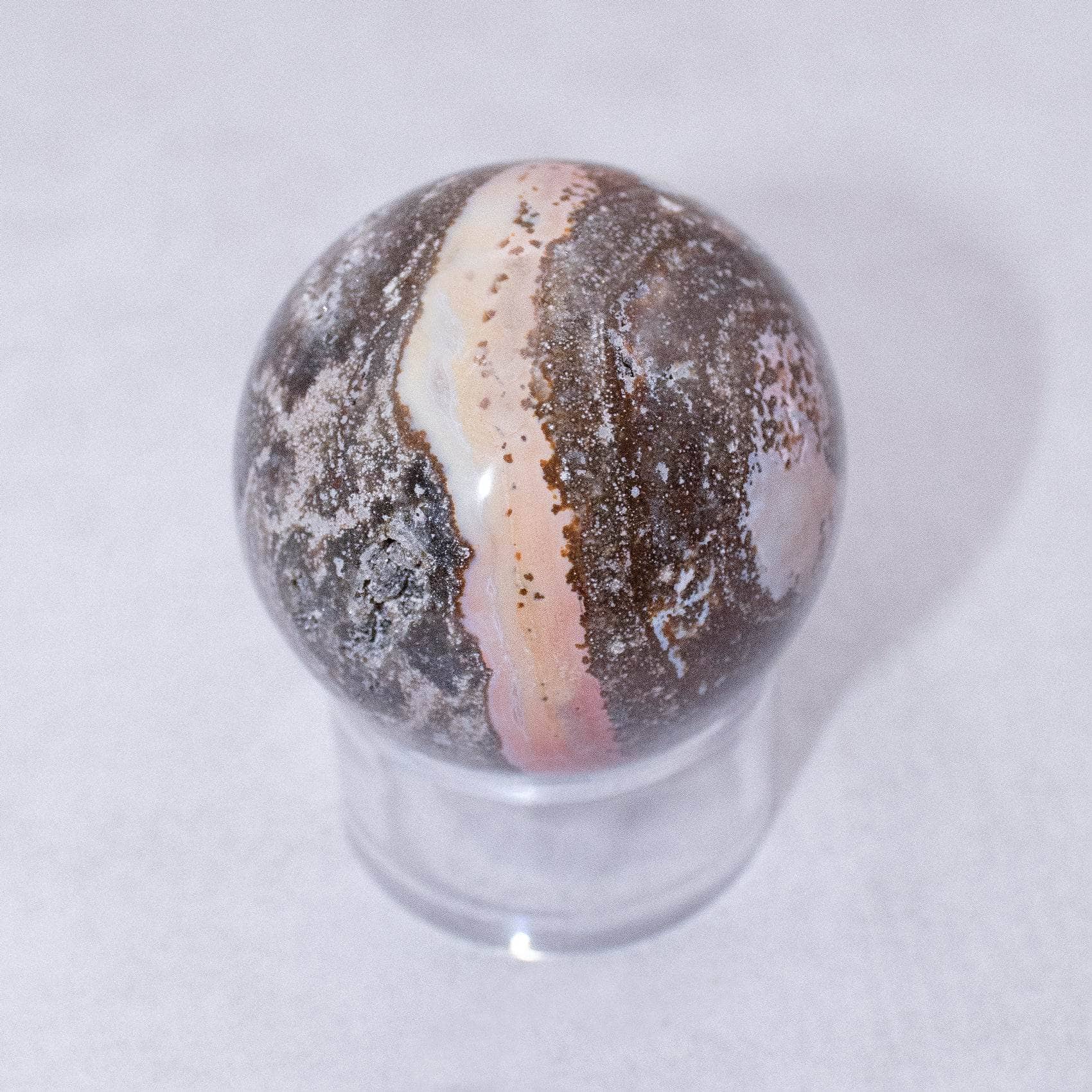 TR-FFS-OJP-MI-1-1 Natural Ocean Jasper Sphere - AAA Premium Quality - Image 1