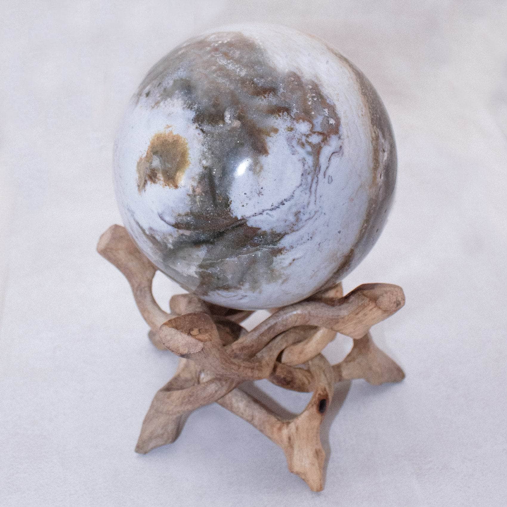 TR-FFS-OJP-MI-11-2 Natural Ocean Jasper Sphere - AAA Premium Quality - Image 32