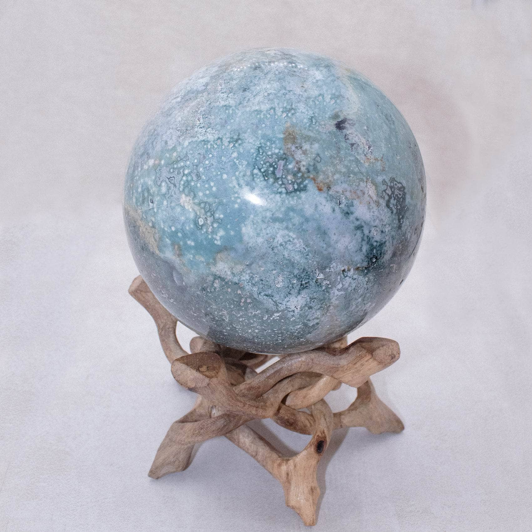 TR-FFS-OJP-MI-12-1 Natural Ocean Jasper Sphere - AAA Premium Quality - Image 36