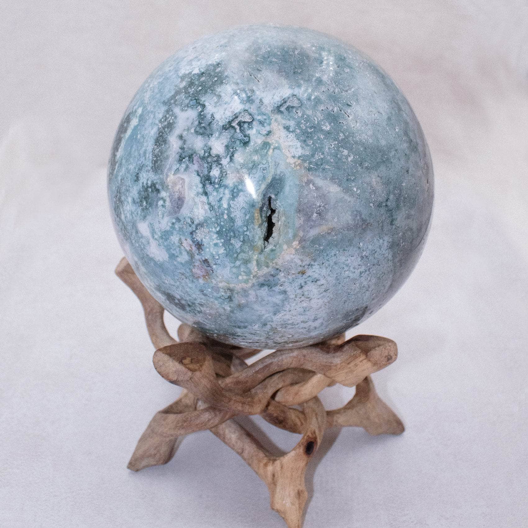 TR-FFS-OJP-MI-12 Natural Ocean Jasper Sphere - AAA Premium Quality - Image 35