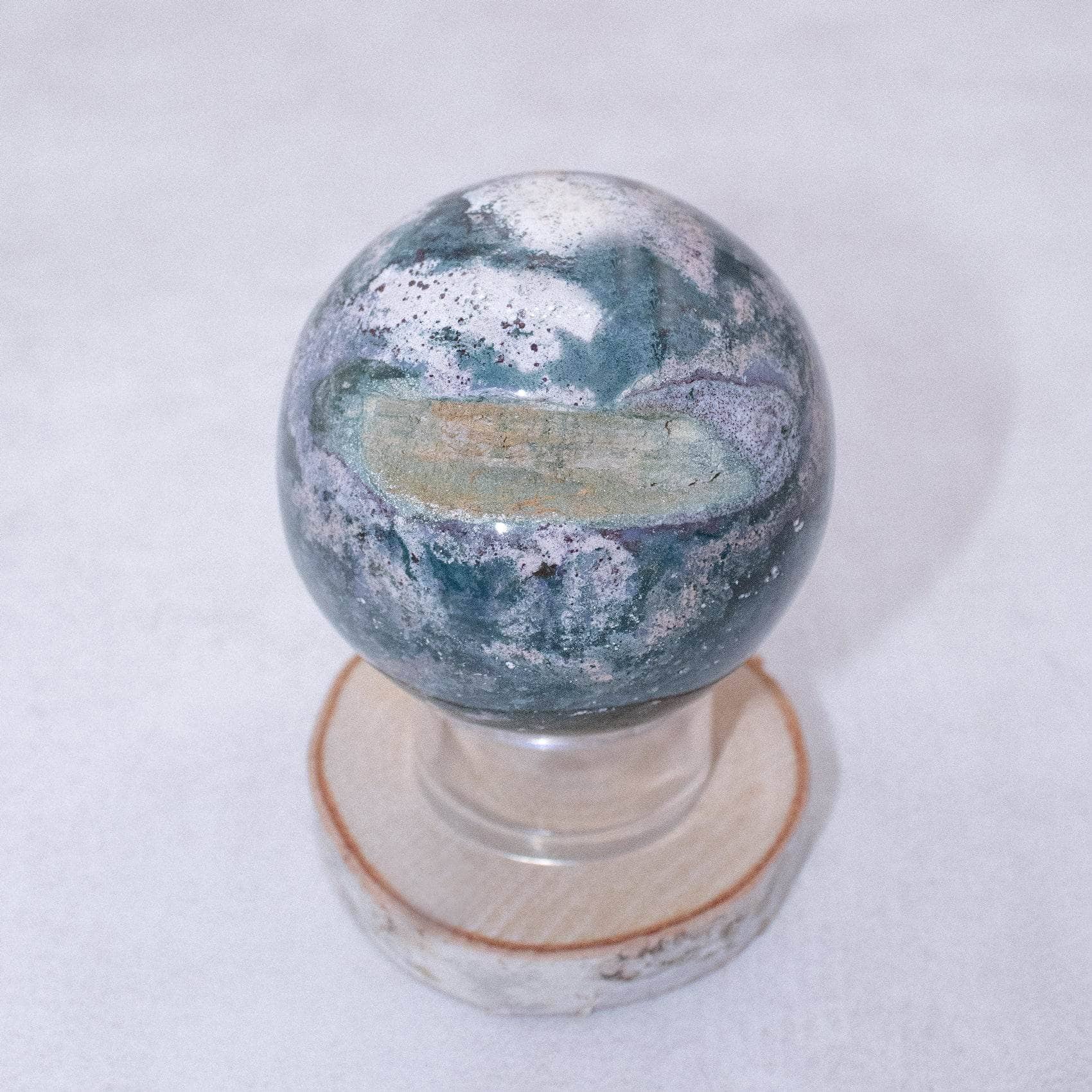 TR-FFS-OJP-MI-13 Natural Ocean Jasper Sphere - AAA Premium Quality - Image 38